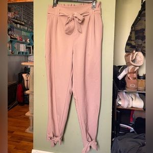 Khaki-colored dress pants